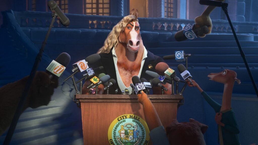 Кадр из м/ф "Зверополис 2» (англ. Zootopia 2), 2025 г.